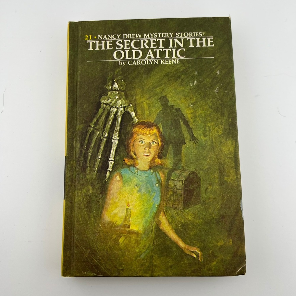 Nancy Drew Yellow Spine Book 21 The Secret in the Old Attic 1970‎ HC Vintage